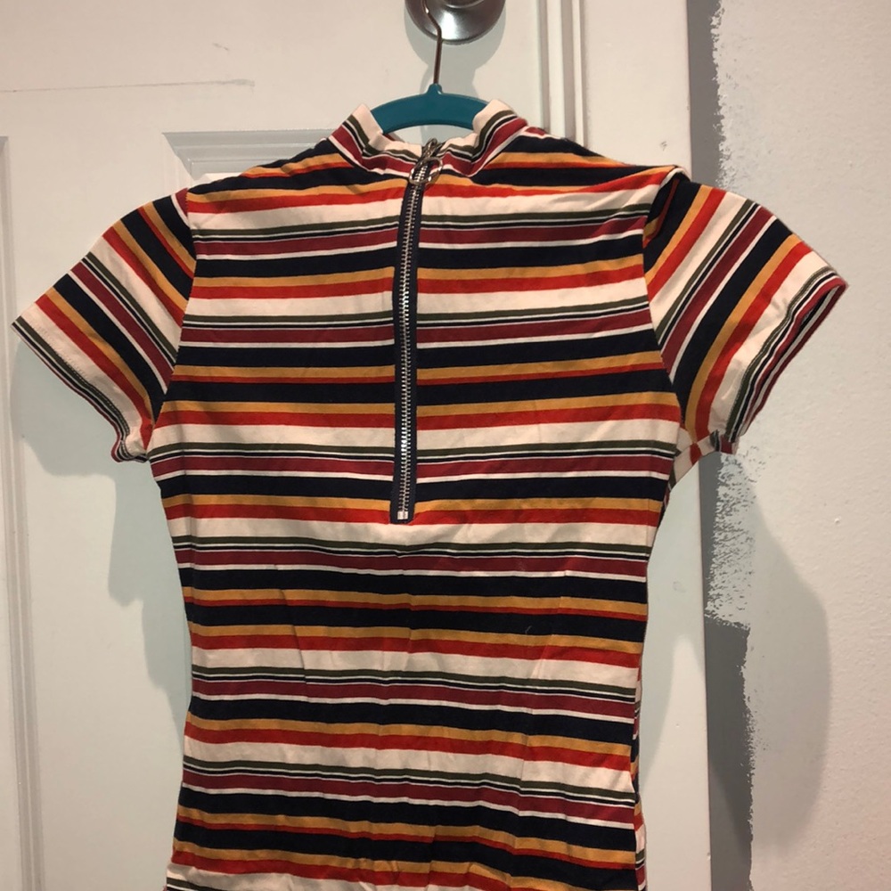 Striped bodysuit